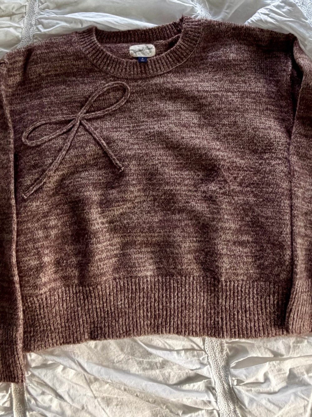 Universal Thread Brown Marled Bow Sweater